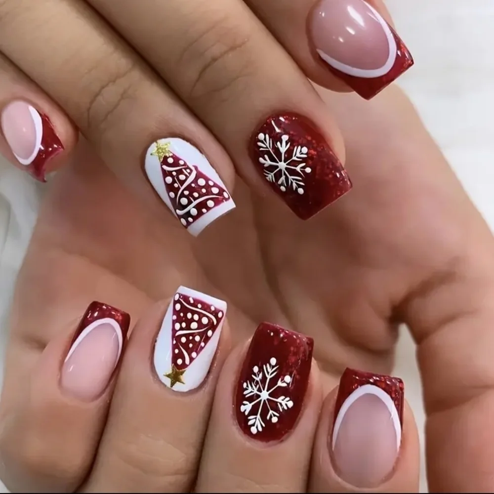 24 Pieces Fake Press On Nails